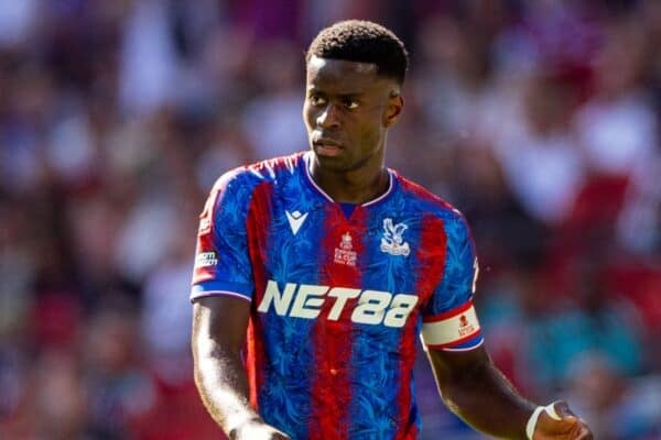 LONDON, ENGLAND - Saturday, May 17, 2025: Crystal Palace's captain Marc Guéhi during the FA Cup Final between Crystal Palace FC and Manchester City FC at Wembley Stadium. Crystal Palace won 1-0. (Photo by Harry Murphy/Propaganda)