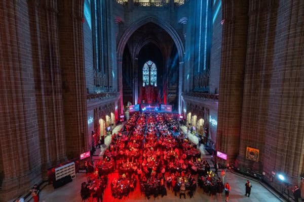 LIVERPOOL, ENGLAND - Friday, May 23, 2025: A general view during the LFC Foundation Gala Ball at the Liverpool Anglican Cathedral. (Photo by Paul Currie/Liverpool FC)