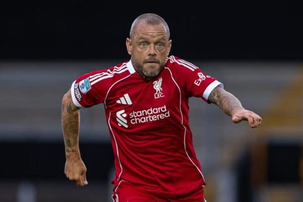 BURTON, ENGLAND - Tuesday, September 2, 2025: Liverpool's Jay Spearing during the English Football League Trophy Northern Group H match between Burton Albion FC and Liverpool FC Under-21's at The Burton Albion FC Stadium. Burton won 2-0. (Photo by David Rawcliffe/Propaganda)
