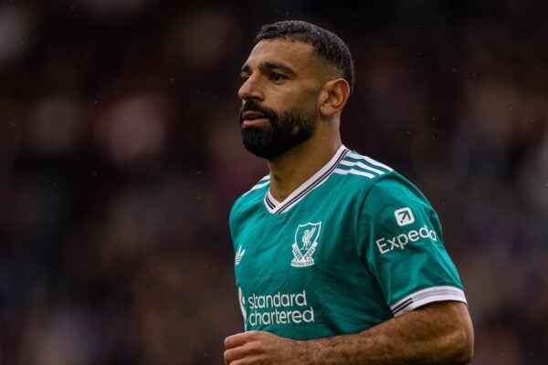 BURNLEY, ENGLAND - Sunday, September 14, 2025: Liverpool's Mohamed Salah during the FA Premier League match between Burnley FC and Liverpool FC at Turf Moor. Liverpool won 1-0. (Photo by David Rawcliffe/Propaganda)