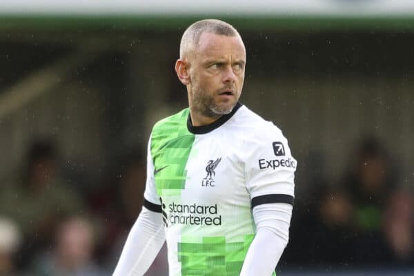 SOUTHAMPTON, ENGLAND - Friday, August 25, 2023: Jay Spearing of Liverpool during the Premier League 2 Division 1 match between Southampton FC Under-21's and Liverpool FC Under-21's at the Testwood Stadium. (Pic by Robin Jones/Propaganda)