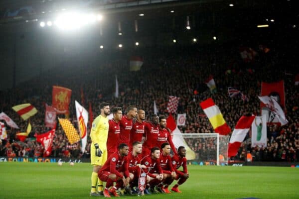 Champions League - Round of 16 First Leg - Liverpool v Bayern Munich - Anfield, Liverpool, Britain - February 19, 2019 Liverpool players pose for a team group photo before the match (Image: REUTERS / Alamy Stock Photo)