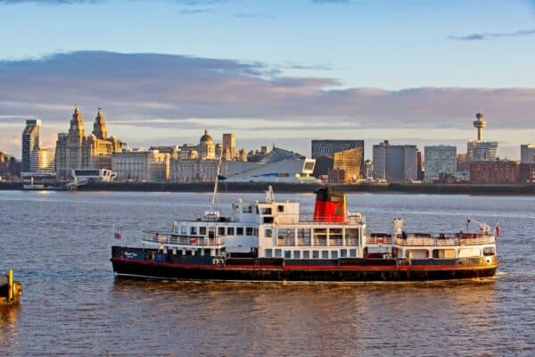 River Mersey Ferry, Liverpool waterfront, Merseyside (PA Images / Alamy Stock Photo)