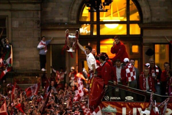 Liverpool trophy parade, 2005, Xabi Alonso (Image: Action Images / Ryan Browne)