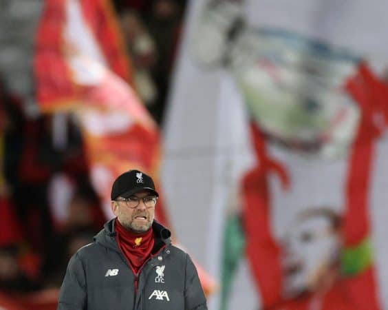 Klopp, Henderson Champions League banner (Action Images via Reuters/Carl Recine)