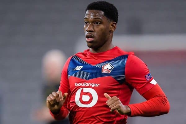 2EM6GBM LILLE, FRANCE - FEBRUARY 18: Jonathan David of LOSC Lille during the UEFA Europa League match between Lille OSC and Ajax at Stade Pierre Mauroy on Feb