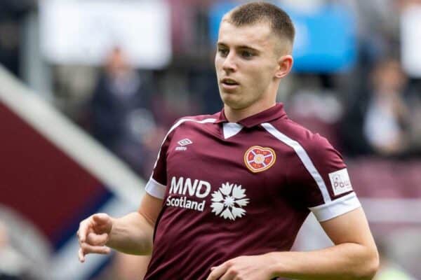 2GK45C6 Heart of Midlothian's Ben Woodburn during the cinch Premiership match at Tynecastle Park, Edinburgh. Picture date: Sunday September 12, 2021.