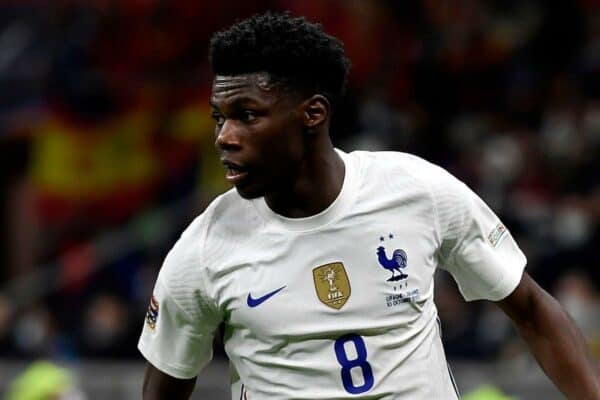 2H05PWN Milano, Italy. 10th Oct, 2021. Aurelien Tchouameni of France in action during the Uefa Nations League final match between Spain and France at San Siro stadium in Milano (Italy), October 10th, 2021. Photo Andrea Staccioli/Insidefoto Credit: insidefoto srl/Alamy Live News