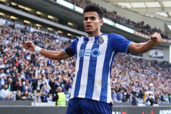 2H3WCKM Porto, 10/30/2021 - This afternoon, FC Porto hosted Boavista Futebol Clube at EstAdio do Dragao in a game of the 10th round of the I League for the 2021/2022 season. Luis Diaz Party (Ivan Del Val/Global Images/Sipa USA)