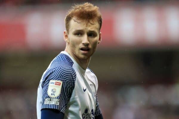 2H53RN6 Sepp van den Berg #2 of Preston North End during the game