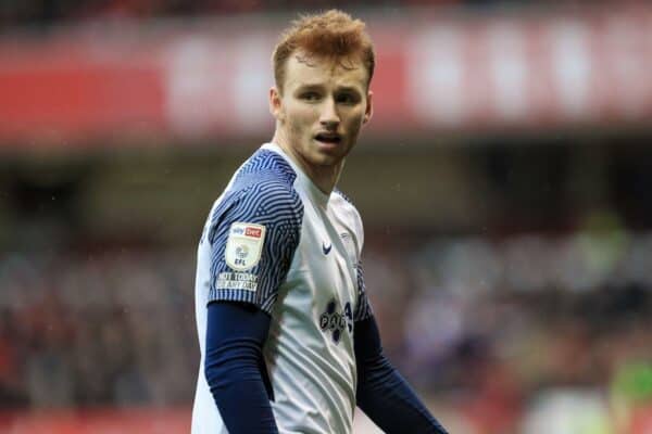 2H53RN6 Sepp van den Berg #2 of Preston North End during the game