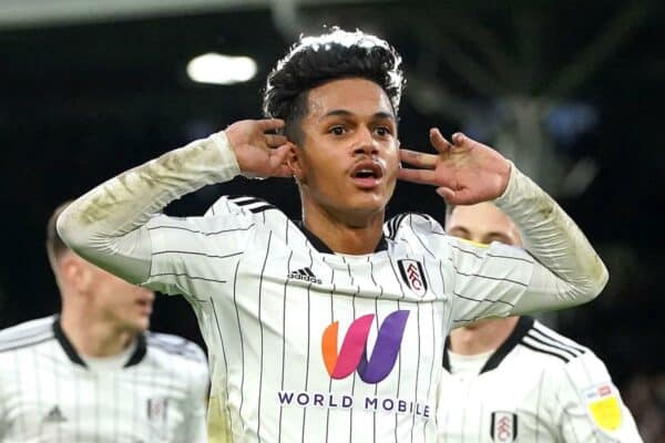 Fulham's Fabio Carvalho celebrates (Image: PA Images / Alamy Stock Photo)