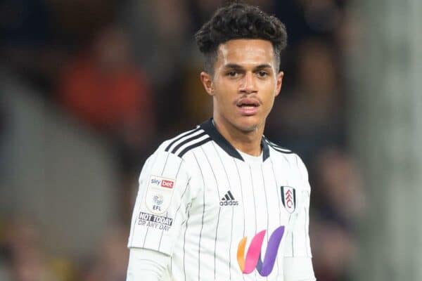 2H75712 London, UK. 20th Nov, 2021. Fabio Carvalho of Fulham during the EFL Sky Bet Championship match between Fulham and Barnsley at Craven Cottage, London, England on 20 November 2021. Photo by Salvio Calabrese. Editorial use only, license required for commercial use. No use in betting, games or a single club/league/player publications. Credit: UK Sports Pics Ltd/Alamy Live News