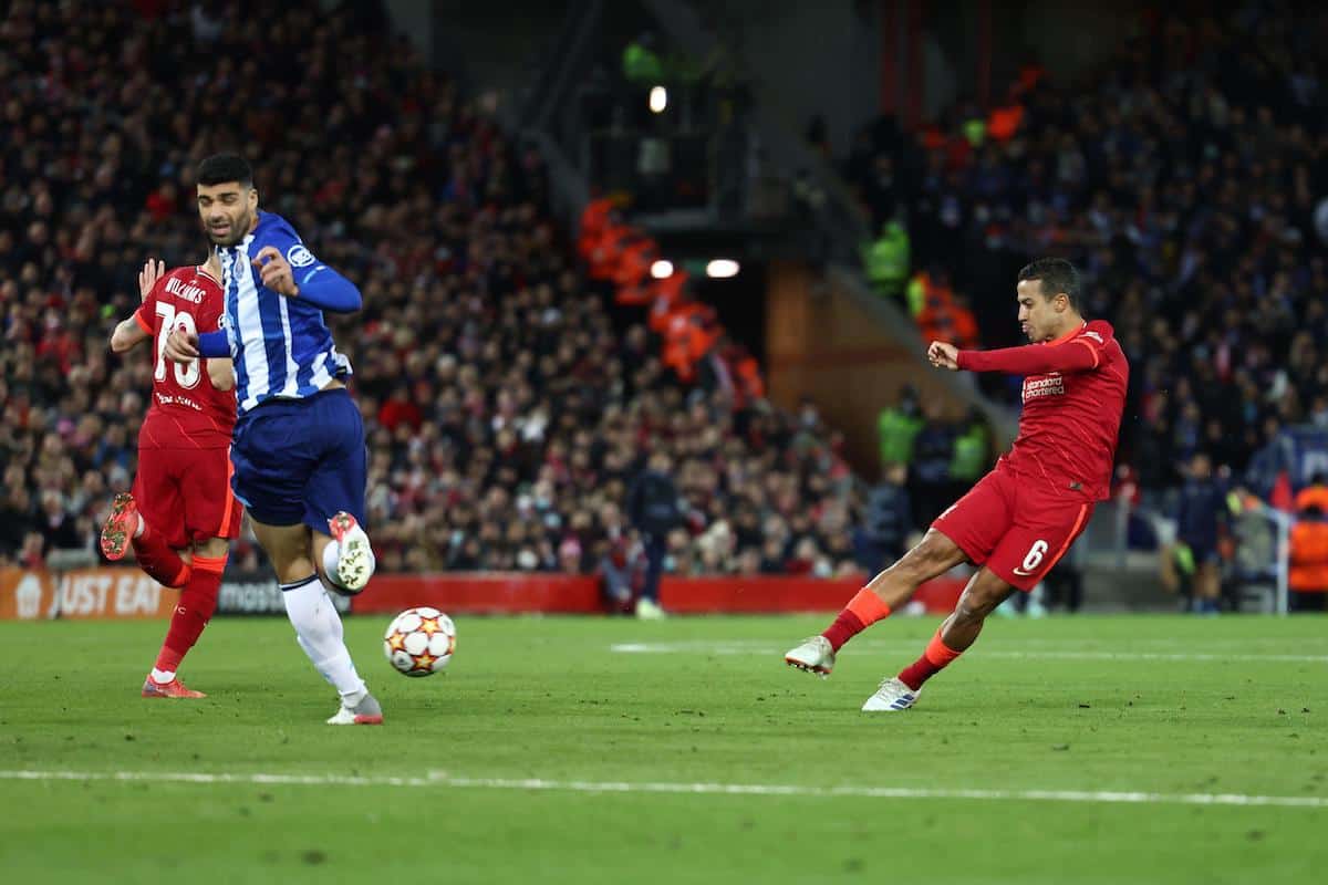 Watch Thiago's stunning half-volley goal vs. Porto again! - Liverpool FC -  This Is Anfield