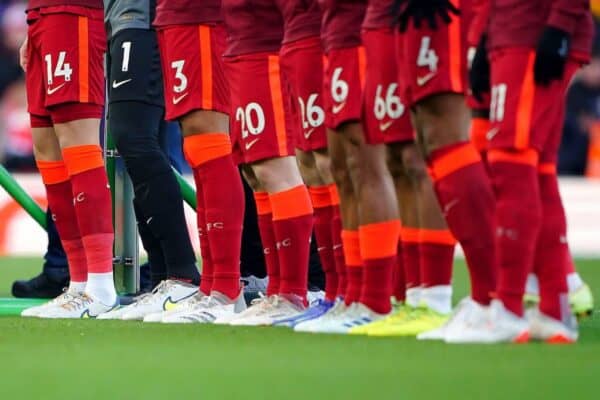 General LFC lineup, matchday, boots (Image: Alamy)