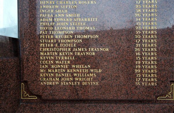 Hillsborough memorial with Andrew Devine added (Image: Alamy)