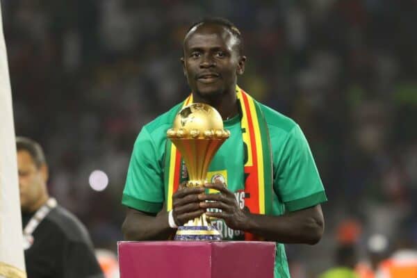 Sadio Mane with Afcon trophy (Image: dpa picture alliance / Alamy Stock Photo)