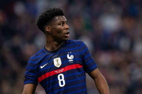 2J1M2TA MARSEILLE, FRANCE - MARCH 25: Aurelien Tchouameni of France during the international friendly match between France and Ivory Coast at Orange Velodrome