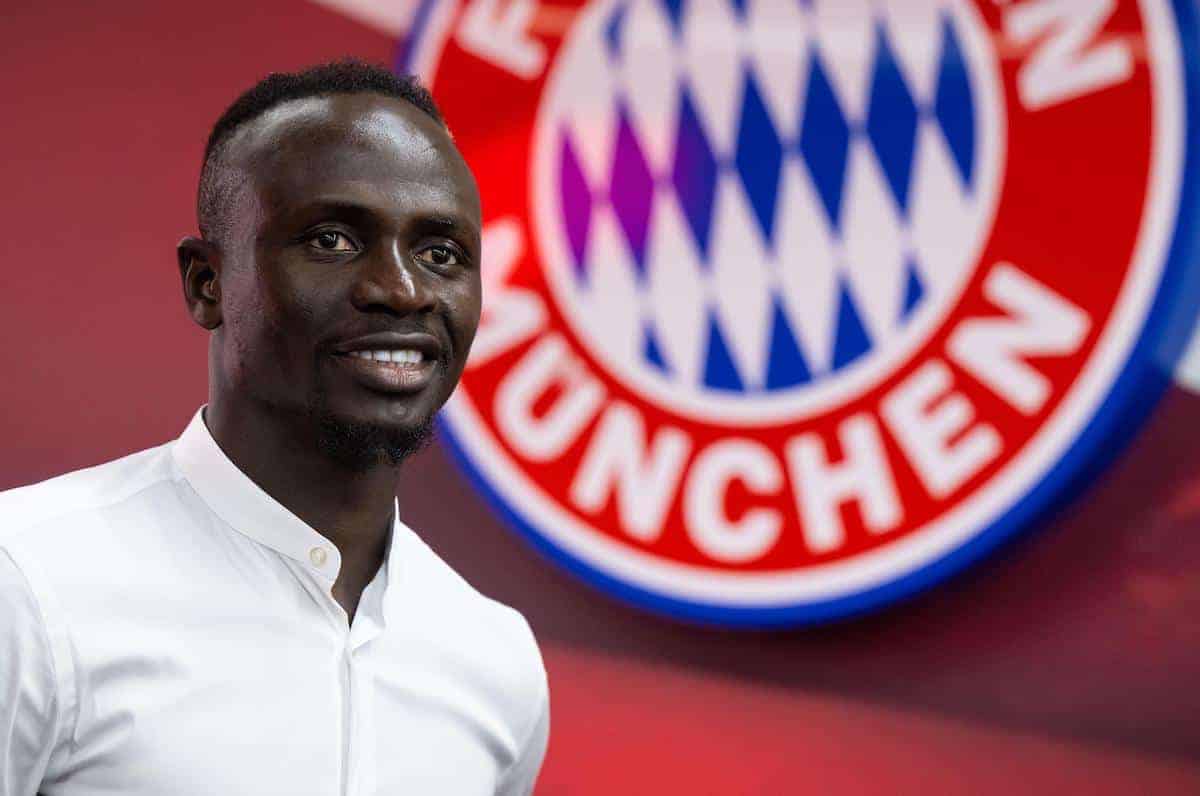 Sadio Mane joins Bayern Munich (Credit: Sven Hoppe/dpa/Alamy Live News)