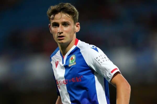 2JNBJ5H Blackburn Rovers' Tyler Morton during the Carabao Cup, first round match at Ewood Park, Blackburn. Picture date: Wednesday August 10, 2022.