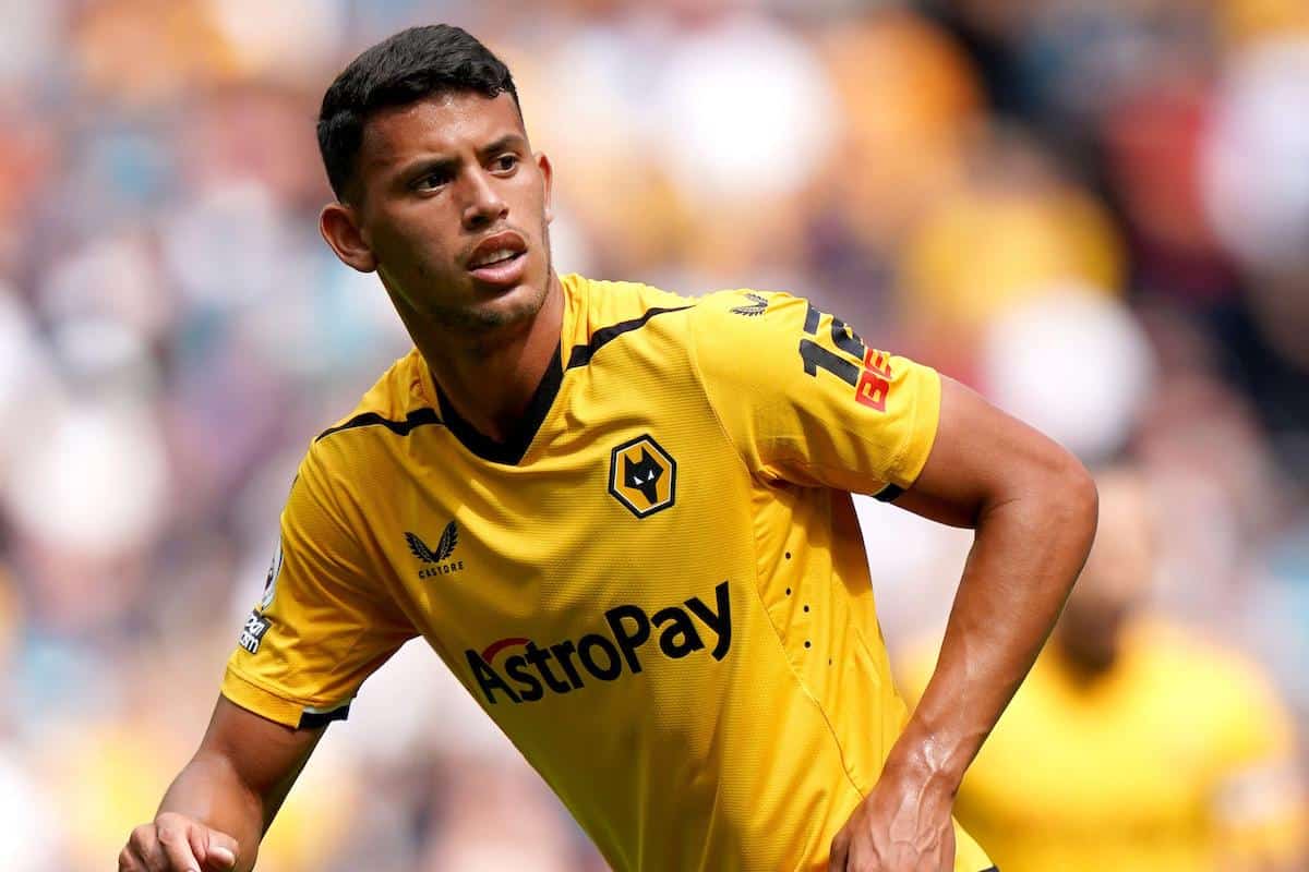 2JPW3J1 Wolverhampton Wanderers' Matheus Nunes during the Premier League match at the Tottenham Hotspur Stadium, London. Picture date: Saturday August 20, 2022.