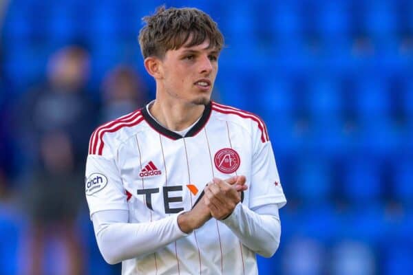 2JPWBCA McDiarmid Park, Perth, UK. 20th Aug, 2022. Scottish premier league football, St Johnstone versus Aberdeen: Leighton Clarkson of Aberdeen Credit: Action Plus Sports/Alamy Live News