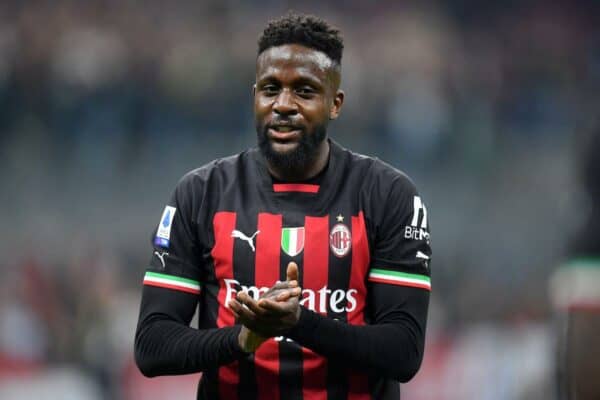 2K5HHPT Soccer Football - Serie A - AC Milan v Juventus - San Siro, Milan, Italy - October 8, 2022 AC Milan's Divock Origi celebrates after the match REUTERS/Daniele Mascolo