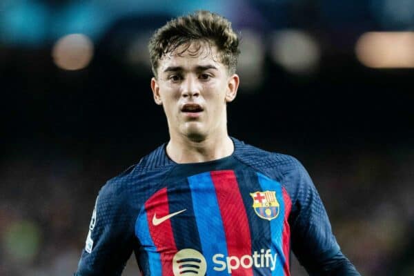 2K6B4B4 Pablo Martin Paez Gavira Gavi of FC Barcelona during the UEFA Champions League, Group C football match between FC Barcelona and FC Internazionale on October 12, 2022 at Spotify Camp Nou stadium in Barcelona, Spain - Photo: Marc Graupera Aloma/DPPI/LiveMedia