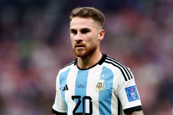 2M208Y7 Doha, Qatar, 13th December 2022. Alexis Mac Allister of Argentina during the FIFA World Cup 2022 match at Lusail Stadium, Doha. Picture credit should read: David Klein / Sportimage