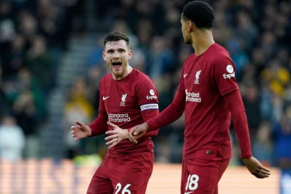 Andy Robertson, shouting