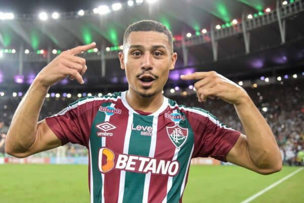 2PY4FHA RJ - RIO DE JANEIRO - 05/02/2023 - LIBERTADORES 2023, FLUMINENSE X RIVER PLATE - Andre player of Fluminense during a match against River Plate at the Maracana stadium for the 2023 Libertadores championship. Photo: Thiago Ribeiro/AGIF (via AP)