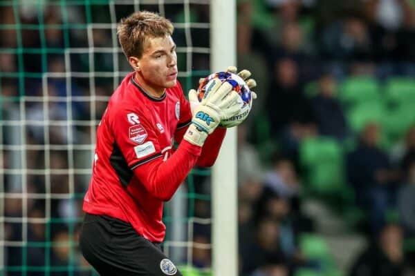 2RYAFM5 Groningen, Netherlands. 29th Sep, 2023. GRONINGEN, NETHERLANDS - SEPTEMBER 29: goalkeeper Jakub Ojrzynski of FC Den Bosch makes a save during the Dutch Keuken Kampioen Divisie match between FC Groningen and FC Den Bosch at Euroborg on September 29, 2023 in Groningen, Netherlands (Photo by Pieter van der Woude/ Orange Pictures) Credit: Orange Pics BV/Alamy Live News