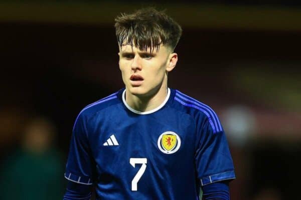 2T1GCCT Fir Park, Motherwell, UK. 13th Oct, 2023. UEFA Under-21 Euro 2025 Qualifier Football, Scotland U21s versus Hungary U21s; Ben Doak of Scotland Credit: Action Plus Sports/Alamy Live News