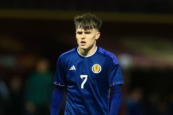 2T1GCCT Fir Park, Motherwell, UK. 13th Oct, 2023. UEFA Under-21 Euro 2025 Qualifier Football, Scotland U21s versus Hungary U21s; Ben Doak of Scotland Credit: Action Plus Sports/Alamy Live News
