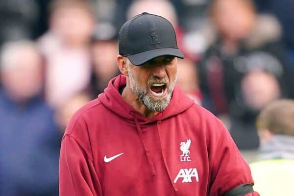 Jurgen Klopp celebrates, Everton, Anfield (Alamy Image)