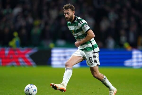 2T494DD Celtic's Nathaniel Phillips during the UEFA Champions League Group E match at Celtic Park, Glasgow. Picture date: Wednesday October 25, 2023.