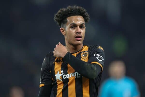 2WBXEP9 Fabio Carvalho of Hull City during the Sky Bet Championship match Hull City vs Norwich City at MKM Stadium, Hull, United Kingdom, 12th January 2024 (Photo by Mark Cosgrove/News Images)