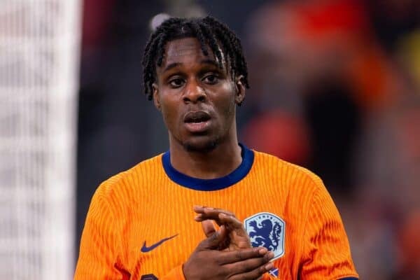 2WW9XJ1 Amsterdam, Netherlands. 22nd Mar, 2024. AMSTERDAM, NETHERLANDS - MARCH 22: Jeremie Frimpong of Netherlands applauds for the fans during the International Friendly match between Netherlands and Scotland at the Johan Cruijff ArenA on March 22, 2024 in Amsterdam, Netherlands. (Photo by Joris Verwijst/BSR Agency) Credit: BSR Agency/Alamy Live News