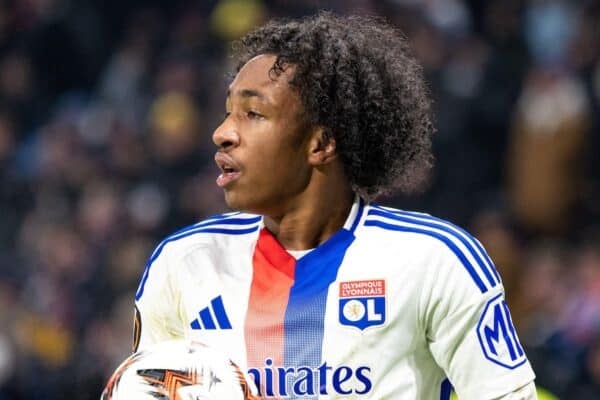 2YX180D Malick Fofana of Lyon during the UEFA Europa League, League phase, Matchday 6 football match between Olympique Lyonnais and Eintracht Frankfurt on 12 December 2024 at Groupama Stadium in Decines-Charpieu near Lyon, France