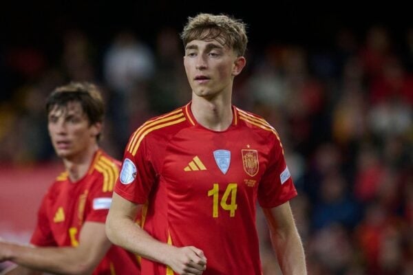 3A5WPTK Valencia, Spain. 23rd Mar, 2025. Spain's Dean Huijsen during UEFA Nations League, Round of 8, 2nd leg match. March 23, 2025. (ALTERPHOTOS/Ropero) Credit: Sipa US/Alamy Live News