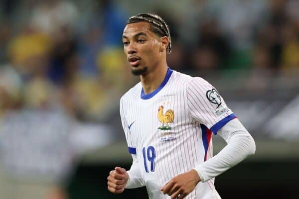 3CTYD64 Wroclaw, Poland. 05th Sep, 2025. Hugo Ekitike of France seen during European World Cup Qualifiers 2026 football match between Ukraine and France at Stadium Wroclaw (Wroclaw). Final score Ukraine 0 : 2 France (Photo by Grzegorz Wajda/SOPA Images/Sipa USA) Credit: Sipa US/Alamy Live News