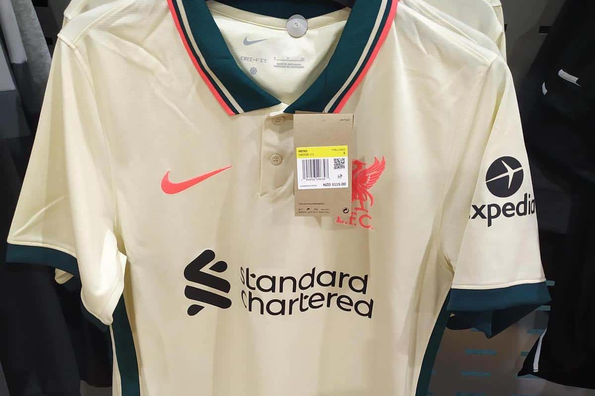 Liverpool's new Nike away kit for 2021/22 up close as fan spots it on sale  early - Liverpool FC - This Is Anfield