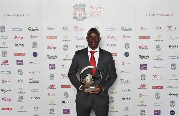 (THE SUN OUT, THE SUN ON SUNDAY OUT) of Liverpool during the Liverpool FC Player Awards at Anfield on May 9, 2017 in Liverpool, England.