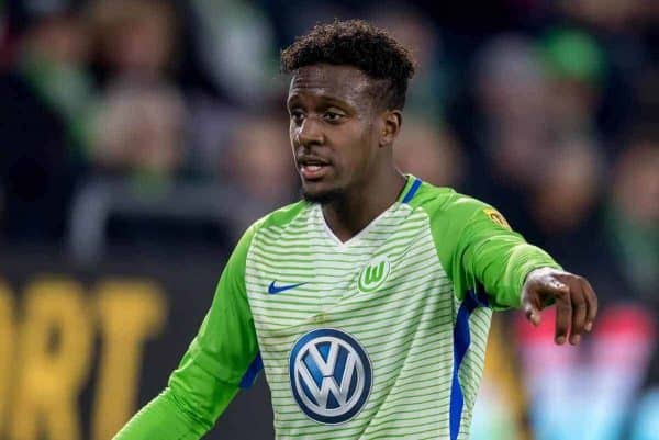 Wolfsburg's Divock Origi during the Bundesliga soccer match VfL Wolfsburg vs Hertha BSC in the Volkswagen Arena in Wolfsburg, Germany, 5 November 2017. - NO WIRE SERVICE ? Photo: Thomas Eisenhuth/dpa-Zentralbild/ZB