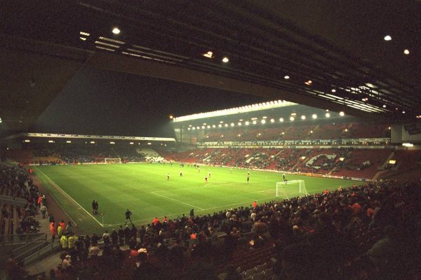 Liverpool, England - Wednesday, November 27th, 1996: A view of Anfield from the Spion Kop before the 4th Round of the League Cup at Anfield. (Pic by David Rawcliffe/Propaganda)