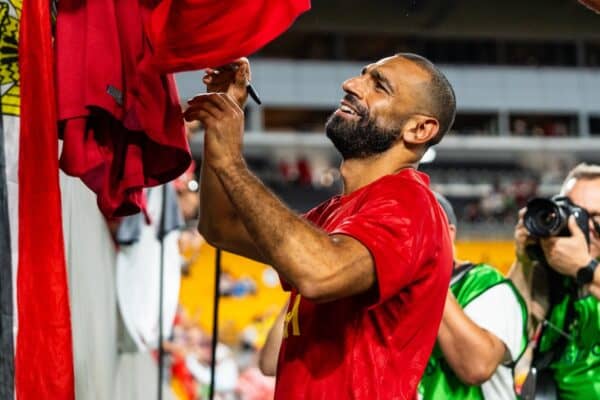 Mohamed Salah signing Shirts in USA