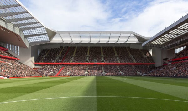 Anfield Road End Stand, design image (Image courtesy of LFC)