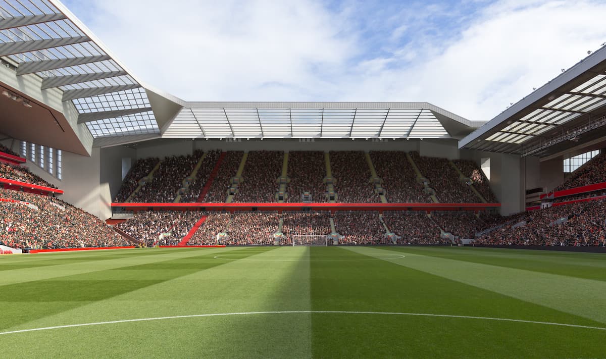 Anfield Road Expansion New renderings show further details of completed new stand Liverpool
