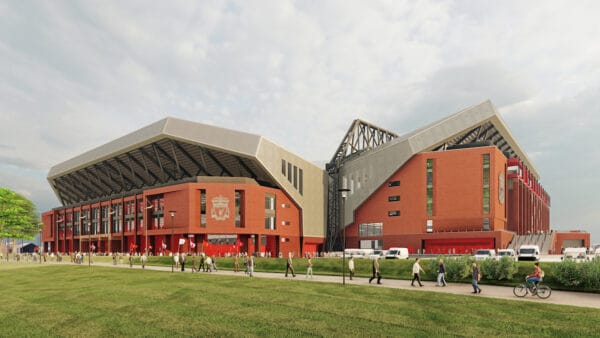 Anfield Road End Stand, design image (Image courtesy of LFC)