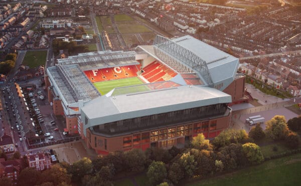 Anfield Road End Stand, design image (Image courtesy of LFC)